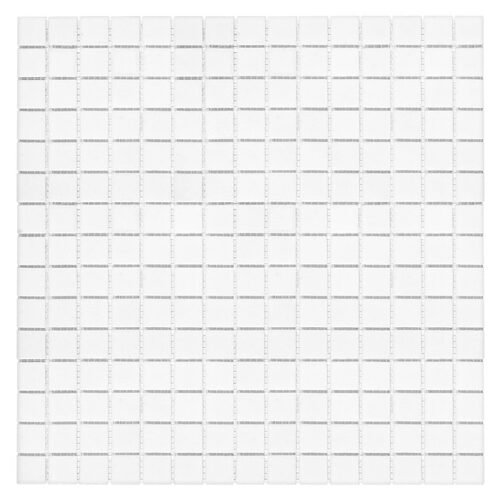Mosaïque carrée en verre quartz blanc pour salle de bain et piscine