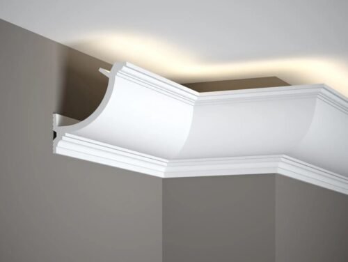 Cache tringle rideau Mardom QL027 240 cm blanc mate arc