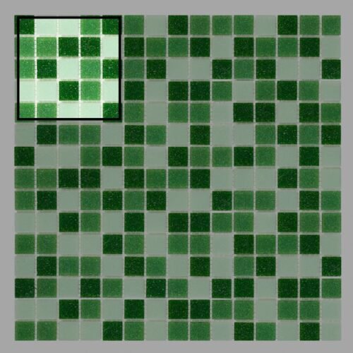 Mosaïque carrelage QMX Green pour mur intérieur ou extérieur