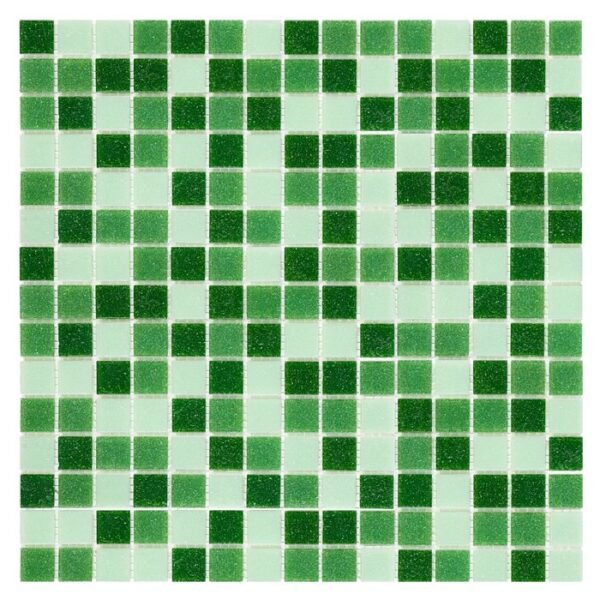 Mosaïque QMX Vert en verre de quartz pour piscines et salles de bains