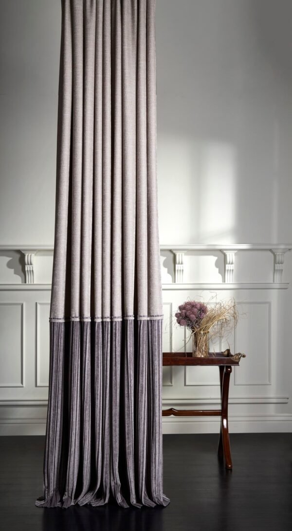 Rideau ROSALINDA Maestro uni plissé viscose polyester 300 cm cinquième vue