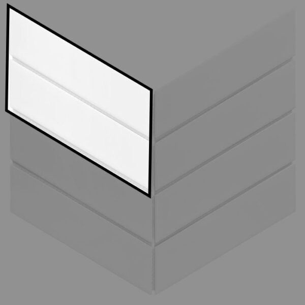 Échantillon de mosaïque chevron blanc mat pour mur