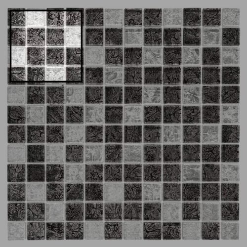 Échantillon de mosaïque carrelage Spark Carbon Mix 23