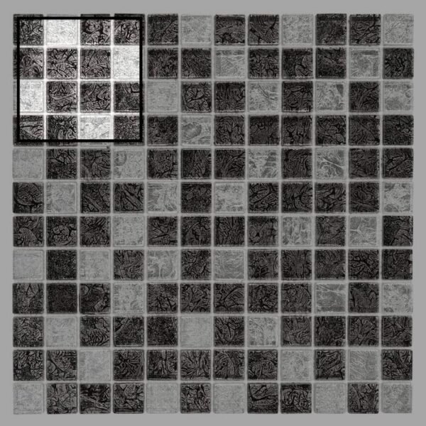 Échantillon de mosaïque carrelage Spark Carbon Mix 23