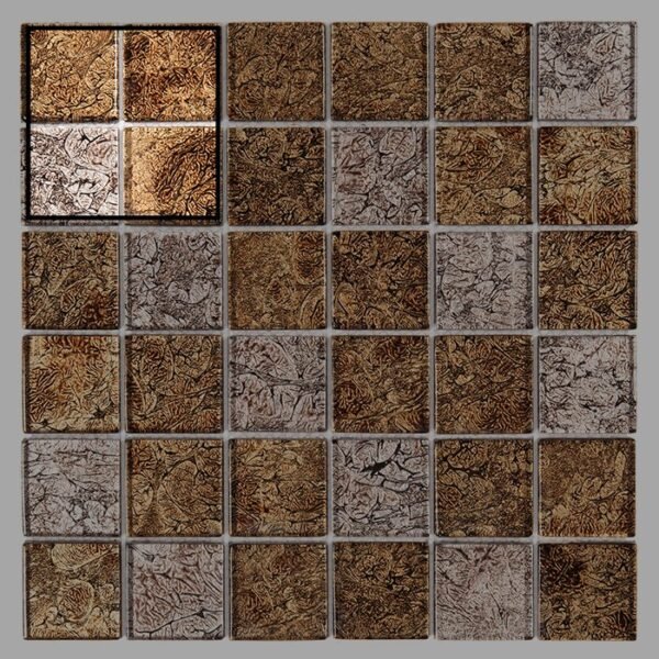 Mosaïque Spark Walnut mix 48 en échantillon pour mur intérieur