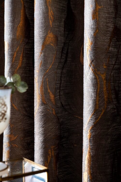 Rideau SPICE jacquard 100% PES, largeur 310 cm, motif répété tous les 72 cm