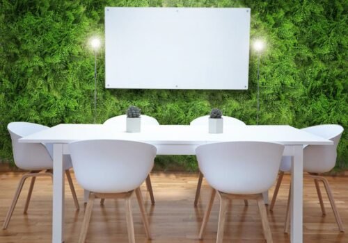 Mur vert Znakocica 50x50 cm décoration végétale naturelle