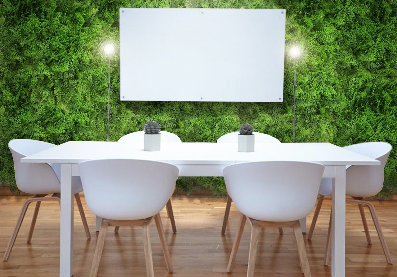 Mur vert Znakocica 50x50 cm — vue ambiance