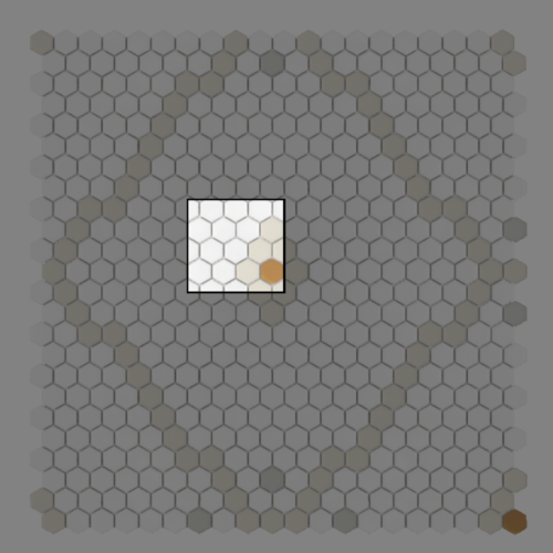Échantillon Mini Hexagon Rombdance Cotton Matt carrelage mural décoratif