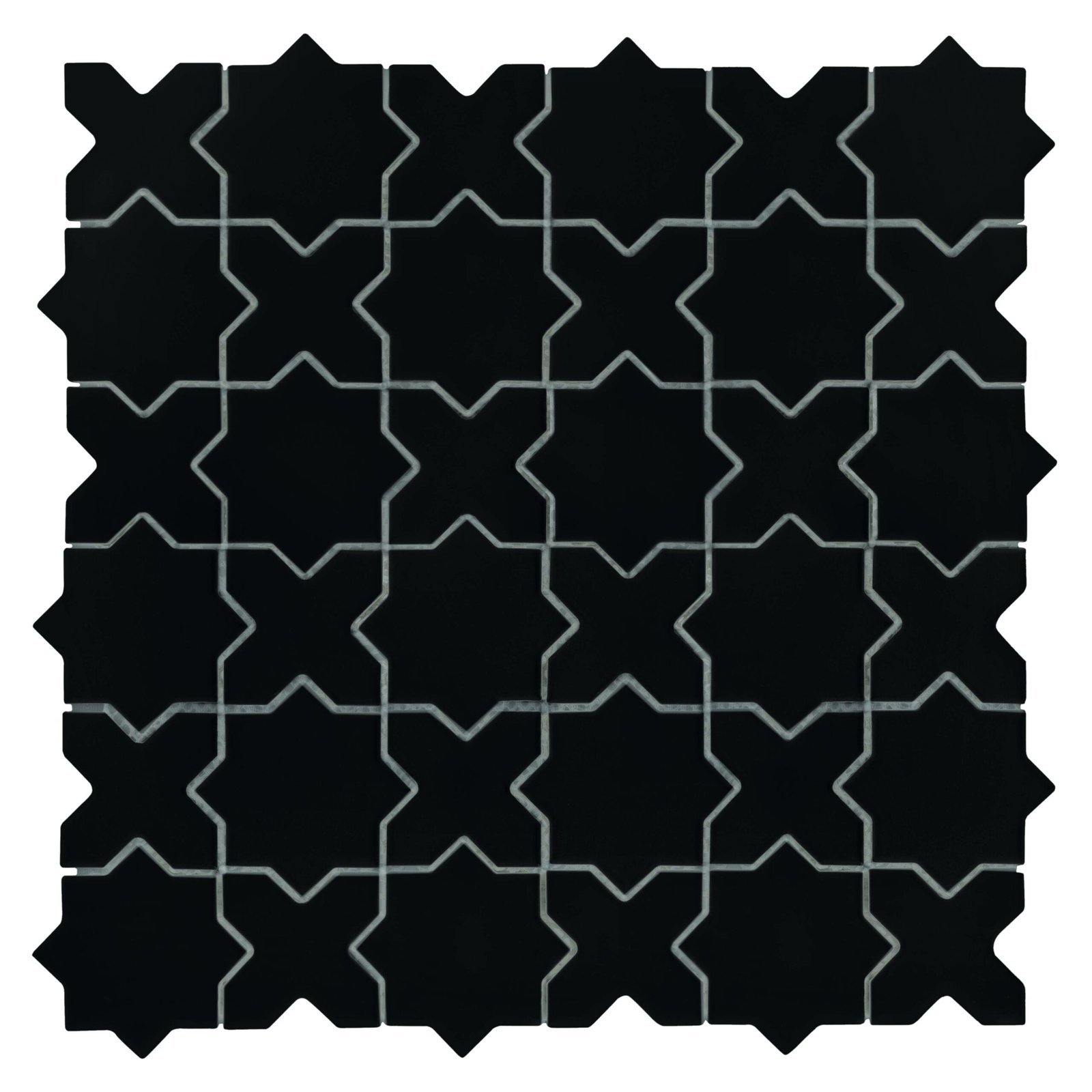Carrelage Star&Croix Noir mat