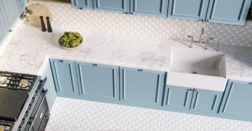 Carrelage Star&Cross mélange de coton mat grès cérame étoilé