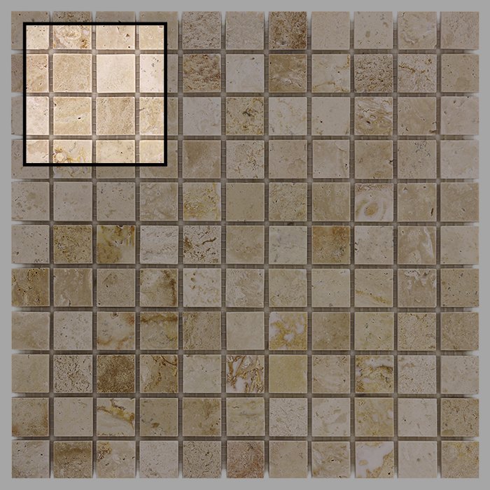 Échantillon Travertine Cream 25