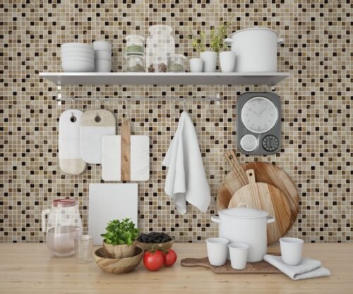 Carreau en travertin beige Cream Mix 15 pour mur et sol