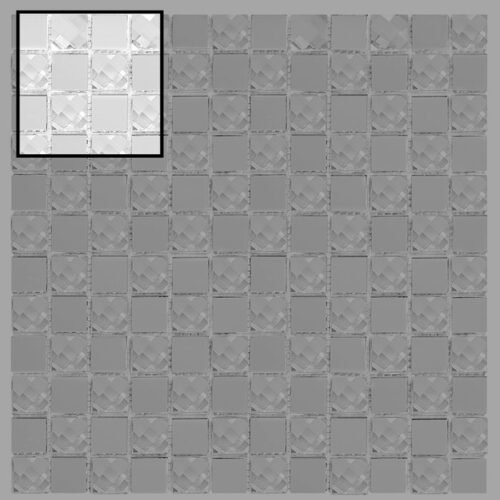 Échantillon de mosaïque en verre Vitrum Diamond Mix 131 pour mur intérieur