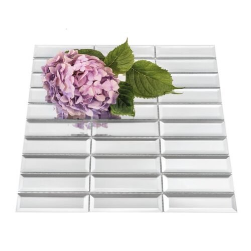 Mosaïque Vitrum Tab 001 en verre miroir argenté pour mur