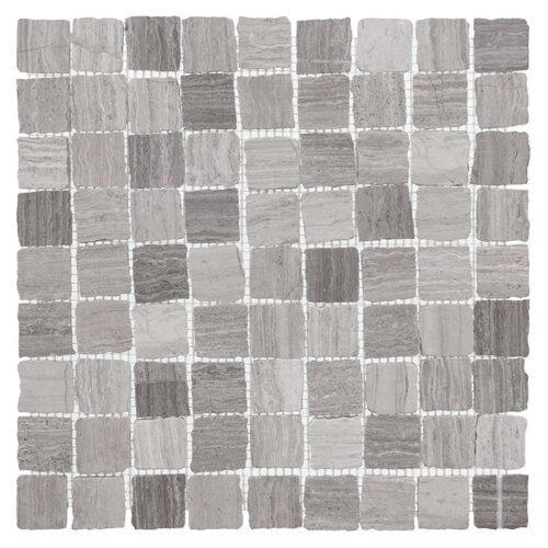 Carrelage marbre naturel Woodstone Grey Bend 32 Matt pour sol et mur