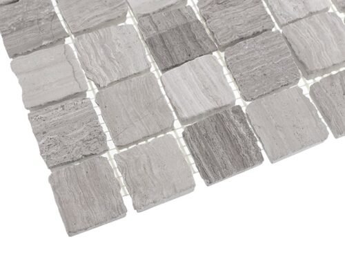 Carrelage marbre naturel Woodstone Grey Bend 32 Matt pour sol et mur
