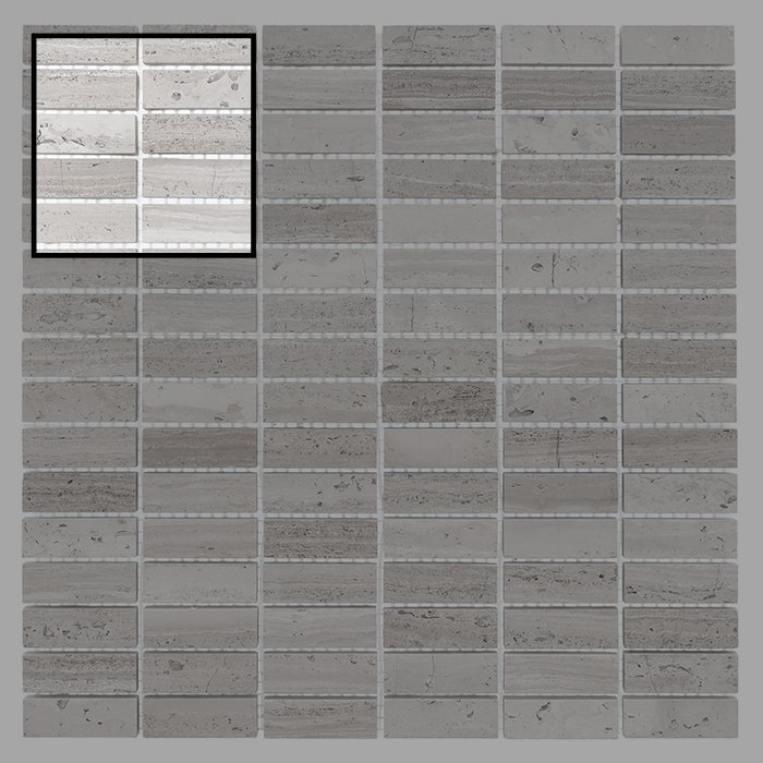 Échantillon Woodstone Grey Block 48