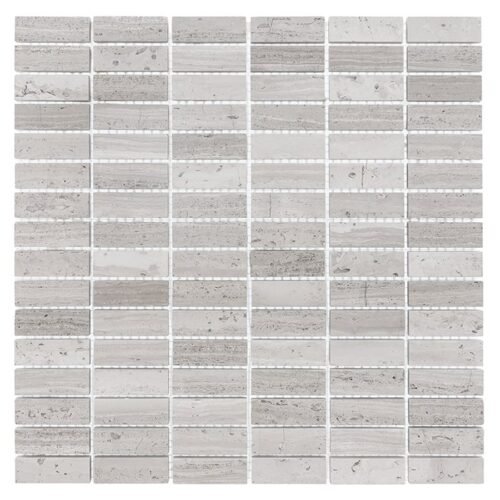 Carreau marbre gris Woodstone 48 pour mur et sol