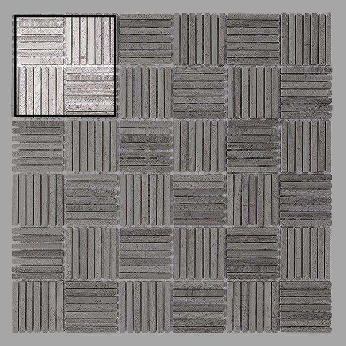 Échantillon Woodstone Grey Tatami 48