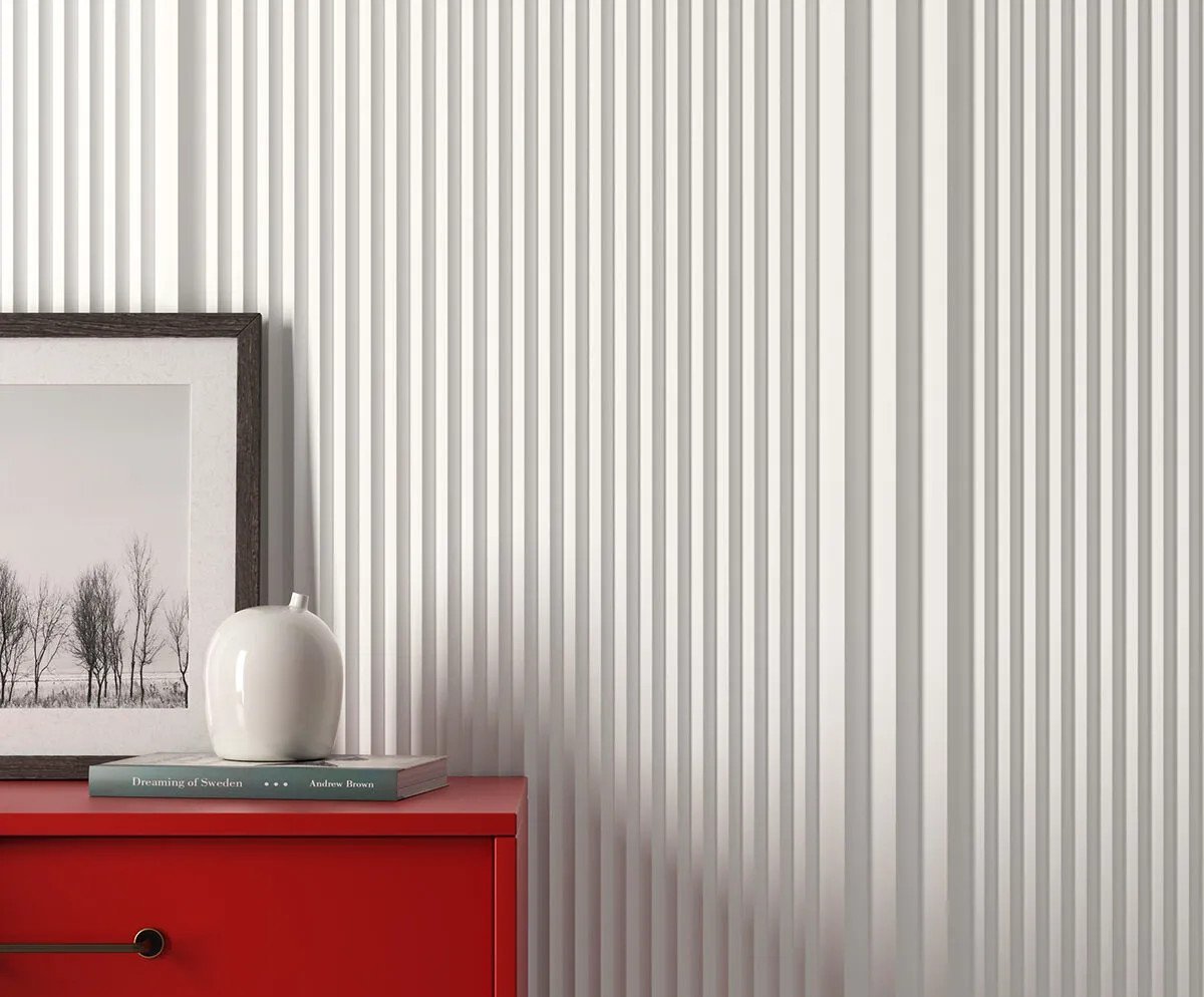 Panneau Mural Premium Vivid WP003P 270cm Blanc Satiné