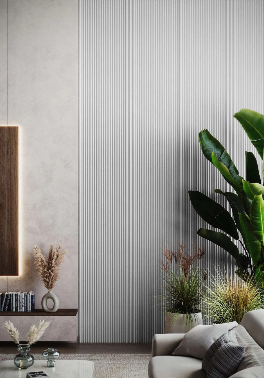 Lamelle Murale VIVID WP003A Blanc Satiné Mardom - 270cm