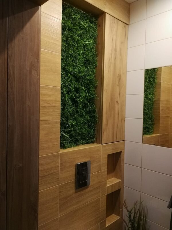 Mur vert Wronóg 50x50 cm en décoration végétale