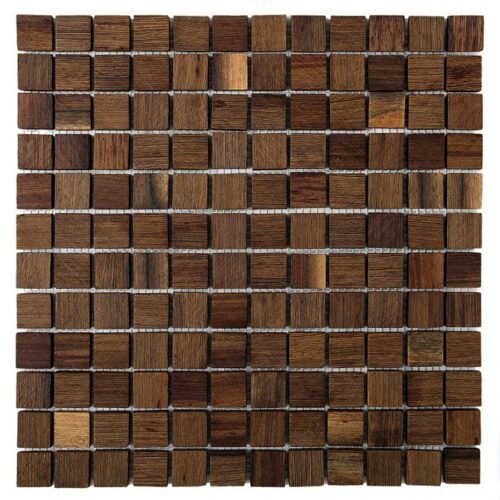 Wenge-AL-25-1.jpg Mosaïque en bois naturel marron mat Wengé Al. 25 mm