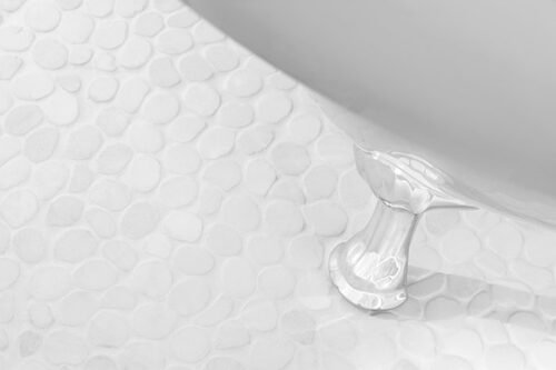 Carrelage marbre blanc Big Don mosaïque mate pour mur et sol