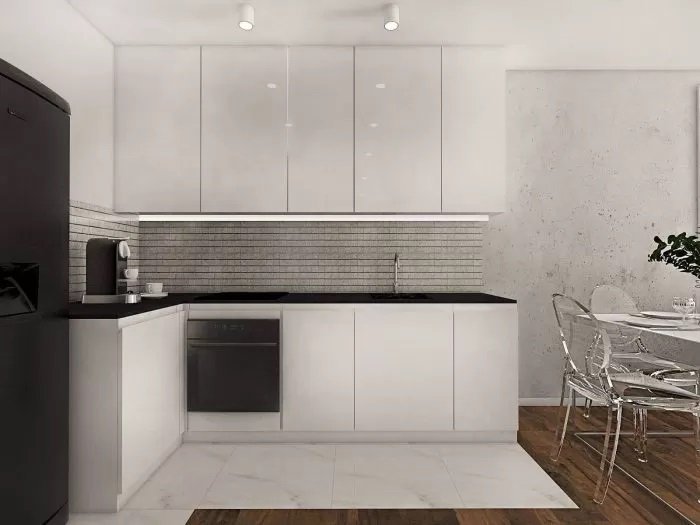 Mosaïque murale Spark Magnetic 23 Blanc — vue ambiance