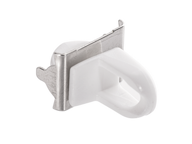 Ensemble de tringles rideaux aluminium blanc avec épingles et double accrochage