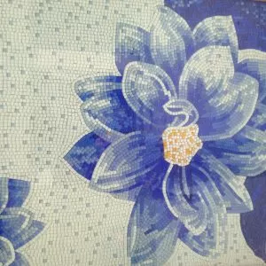 Mosaïque fleurs détaillées