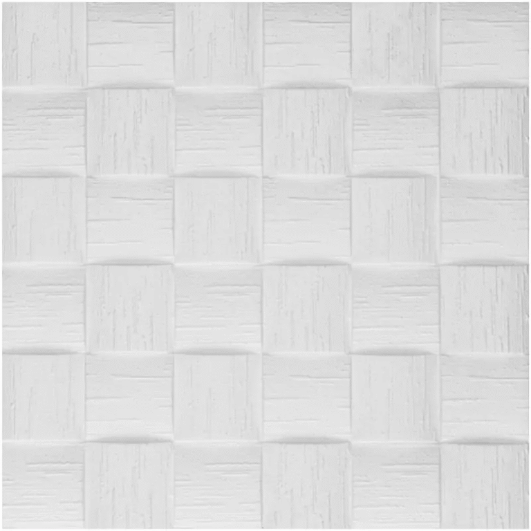 Panneaux décoratifs isolants MEXICO en blanc – 15 m²