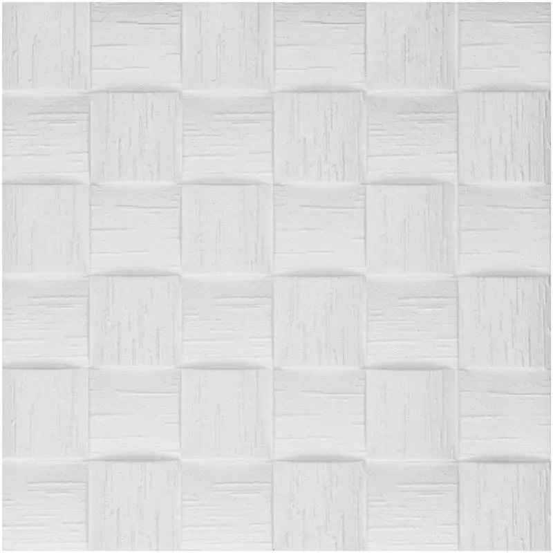 Panneaux décoratifs isolants MEXICO en blanc – 15 m²