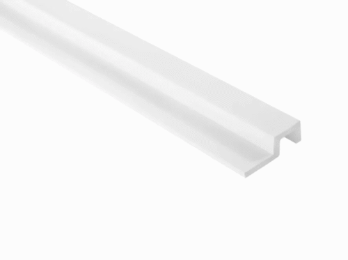 Extrémité droite de latte blanche Largo L0301RT 200cm, vue latérale