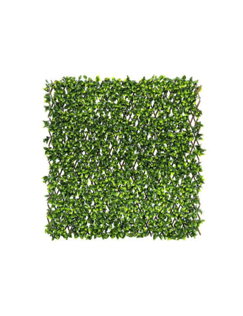 Mur végétal pliant en feuille de laurier, lot de 4 pièces couvrant 6,48 m²
