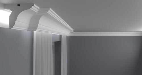 Cache tringle rideau KS06 en EPS 100 avec éclairage LED intégré