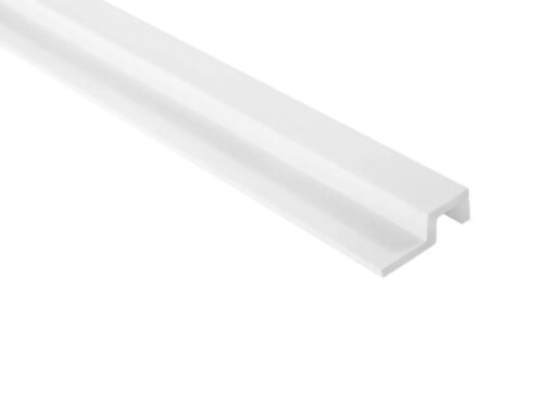 Extrémité droite de latte blanche Largo L0301R 270cm pour mur de lamelles