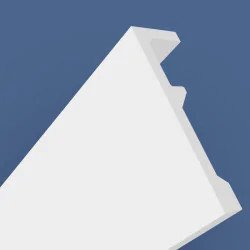 Cache tringle LK2 300 cm blanc en 10 pièces pour rideau