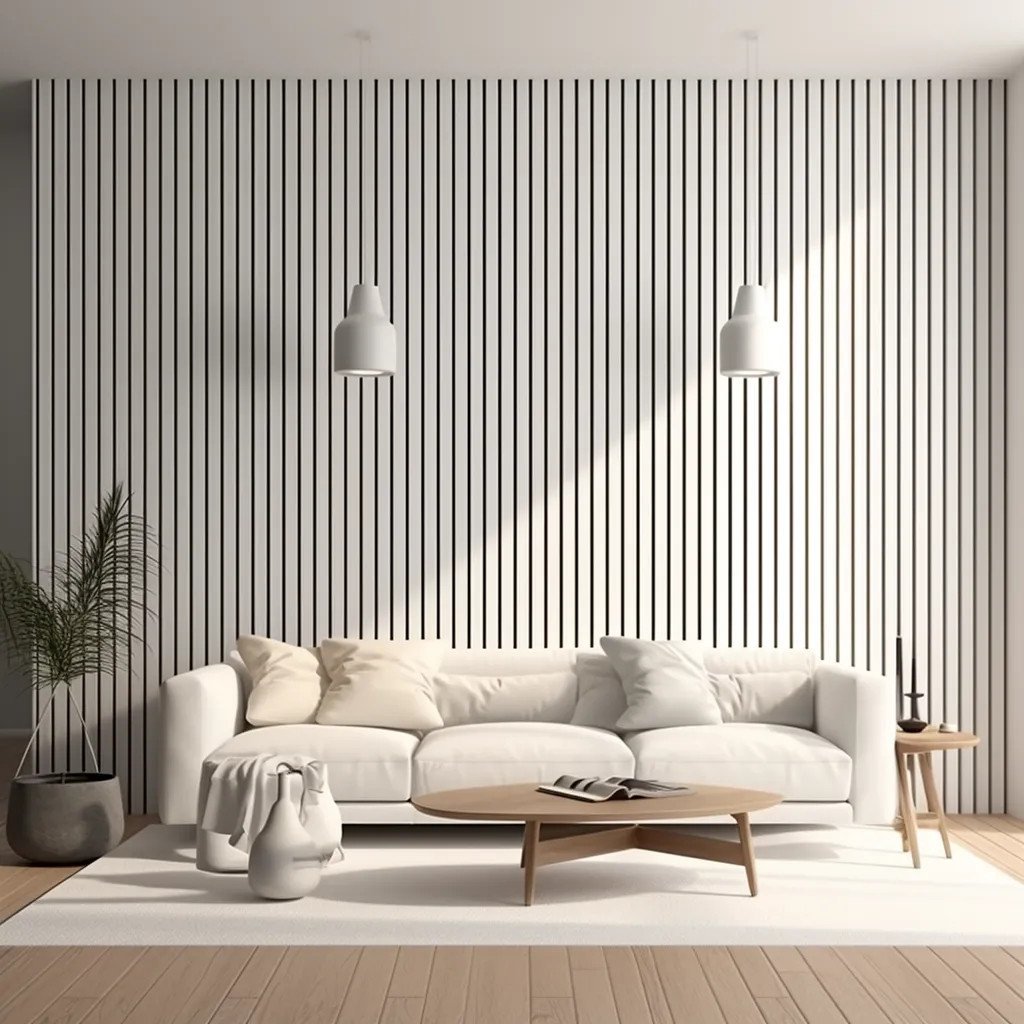 Lamelle Murale  blanche Medio L0201T - 200cm