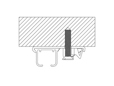 Tringle à rideaux S200 blanche avec accessoires et supports grenouilles