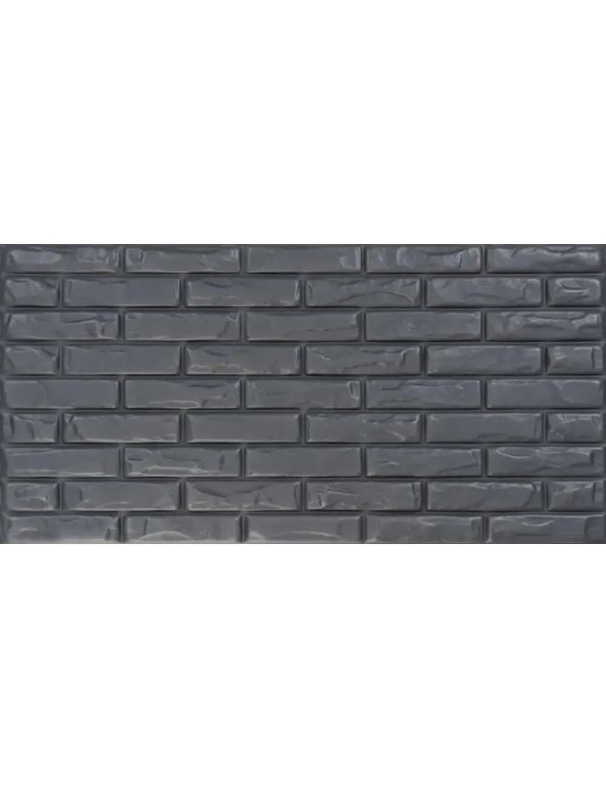 Panneau Mural Brick Conctrete Athracite 13m² - 26 pièces — vue ambiance