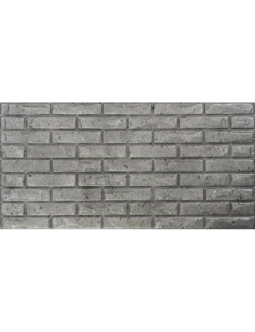 Panneau Mural Décoratif Brick Conctrete Gris 13m² - 26 pièces — vue ambiance