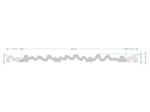 Extrémité gauche panneau Aria WP005LTP, pièce détachée compatible