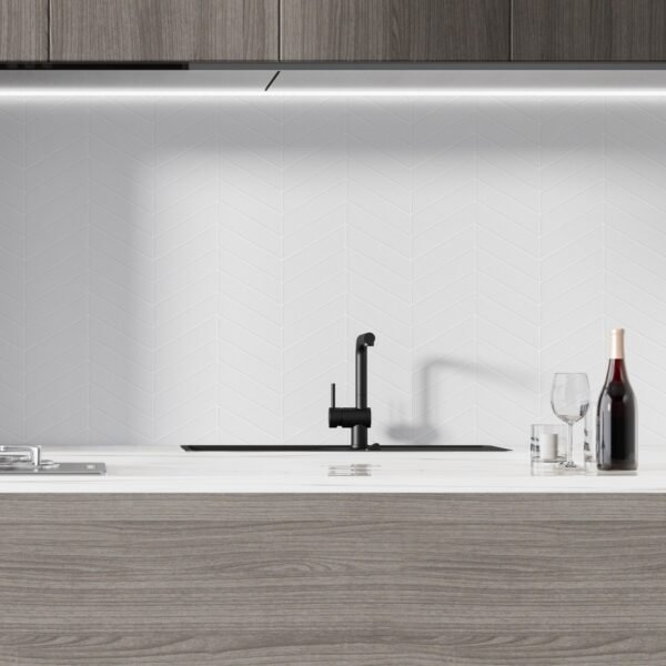 white-matt-1.jpeg Mosaïque en grés cérame blanc mat au motif chevron