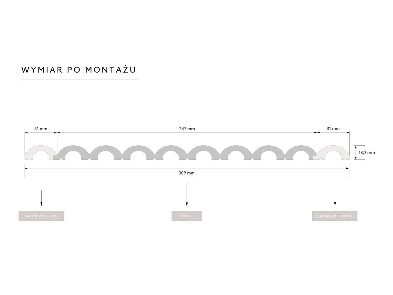 Extrémité droite de latte Duna Premium WP001RT — vue ambiance