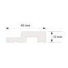 Extrémité droite de latte Medio Premium L0201RP pour mur