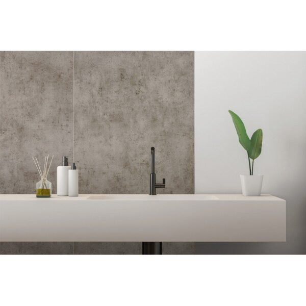 Tapis imperméable grand format 869 Baeza Masiv XL effet pierre brune