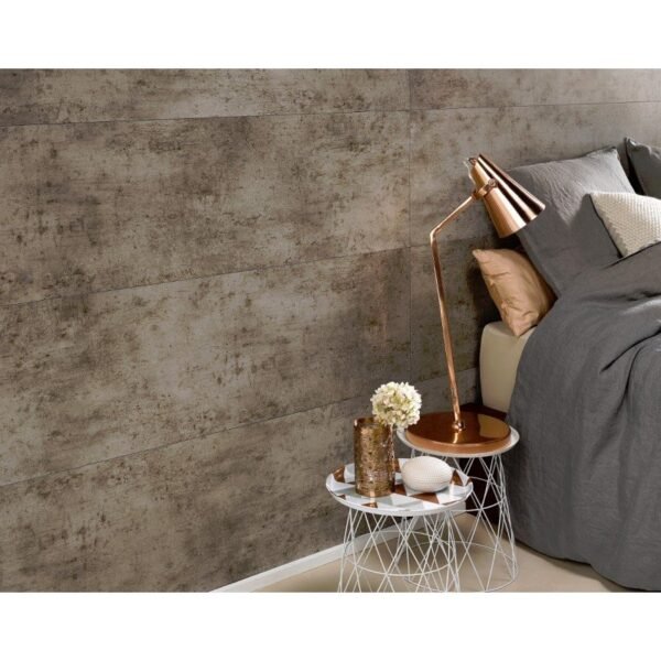 Dalle de vinyle imperméable effet pierre brun Masq Tiles Mat