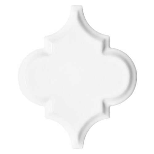 Échantillon Arabesque Blanc mosaïque carrelage murale blanc